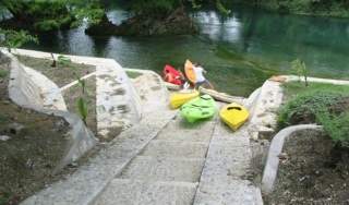 Preparandose para kayak